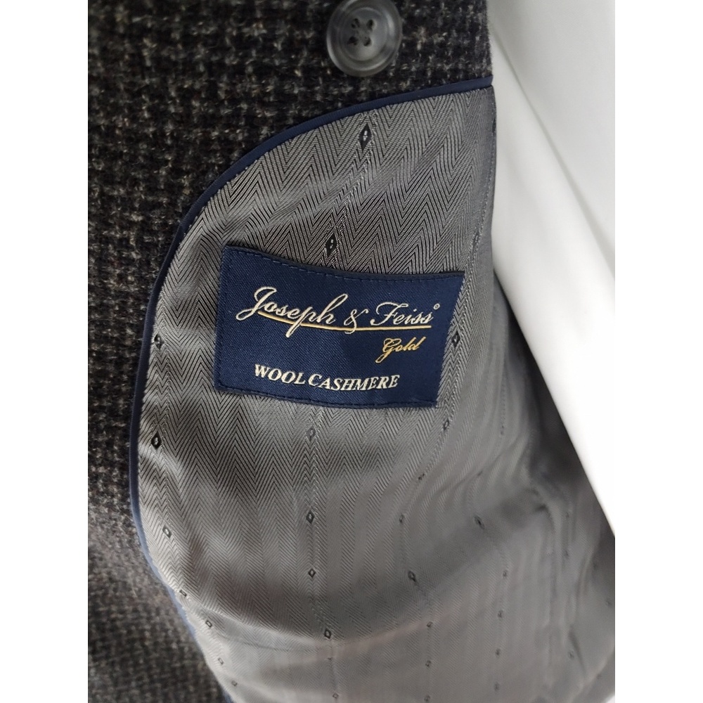 Joseph & Feiss Gold, Wool Cashmere Blazer, 42L - Picture 5 of 8